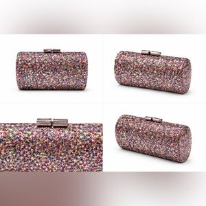 Jimmy Choo Multicolor Glitter Clutch